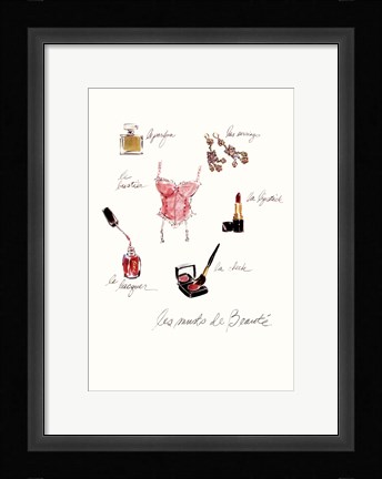 Framed Les Musts de Beaute Print