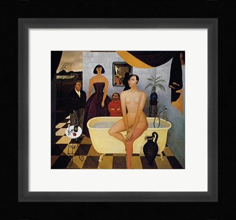 Framed La Tina Amarilla Print