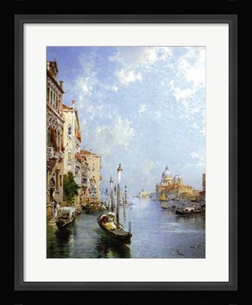 Framed Il Canale Grande, Venezia Print