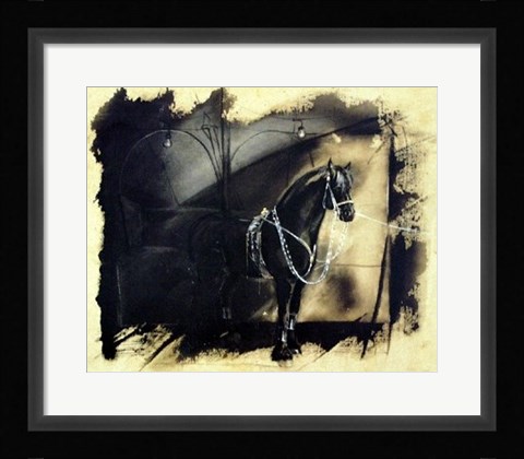 Framed Awaiting the Performance Print