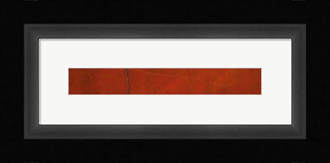 Framed Abstract in Red Print