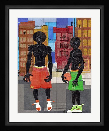 Framed BK Hoop Stars Print