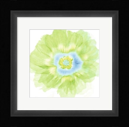Framed Fleur Verte Print