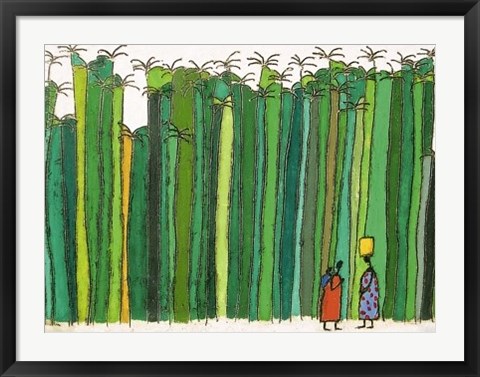 Framed 39 Palm Trees Print