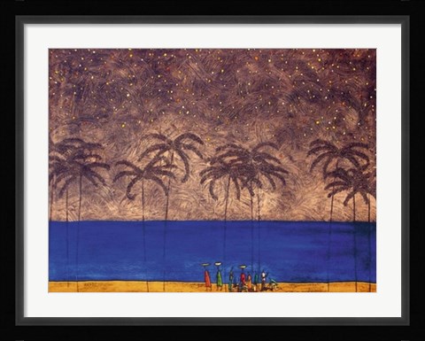 Framed By the Beach Print