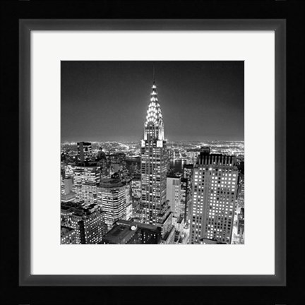 Framed Chrysler Building Print