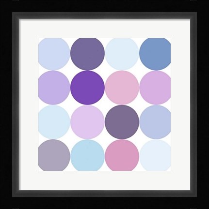 Framed Sixteen Circles Make a Square I Print