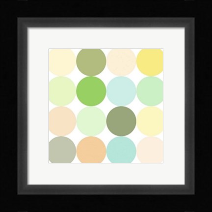 Framed Sixteen Circles Make a Square II Print