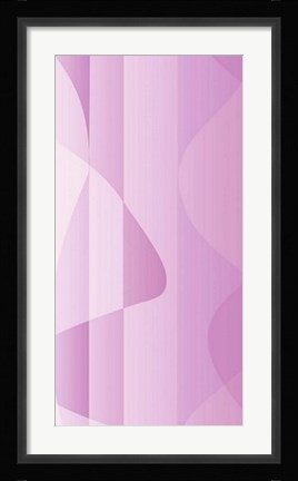 Framed Mauve Waves Print