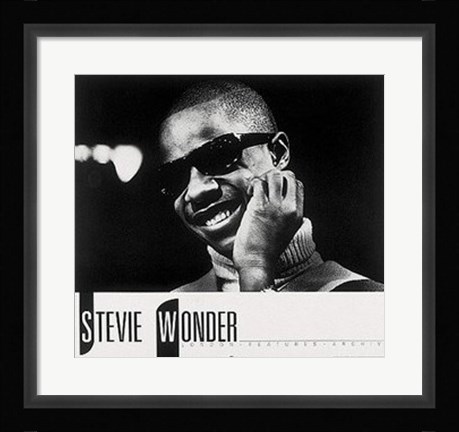 Framed Stevie Wonder Print