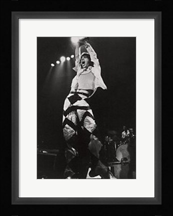 Framed Mick Jagger, On Stage Print