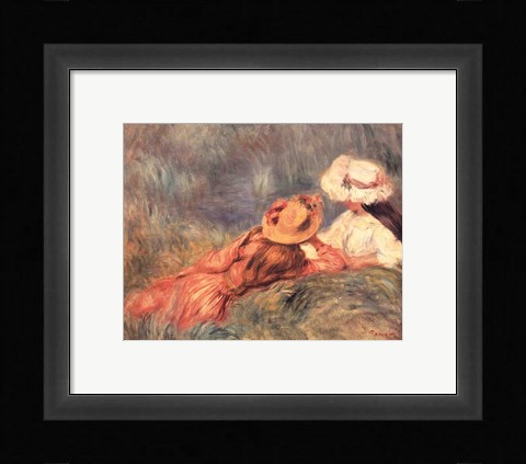 Framed Jeune Filles Au Bord De L'Eau Print