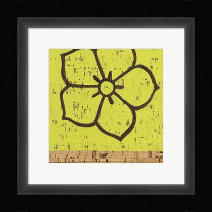 Framed Key Lime Rosette IV Print