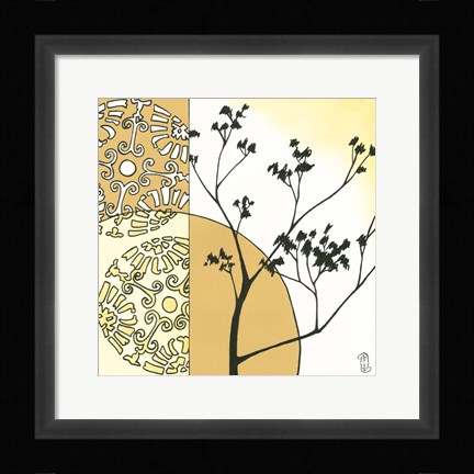 Framed Kimono Garden I Print