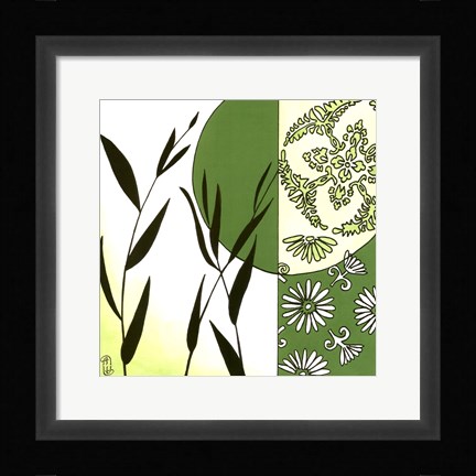 Framed Kimono Garden IV Print