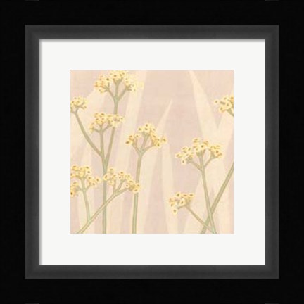 Framed Garden Silhouette I Print