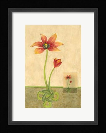 Framed Entwined Tulips Print