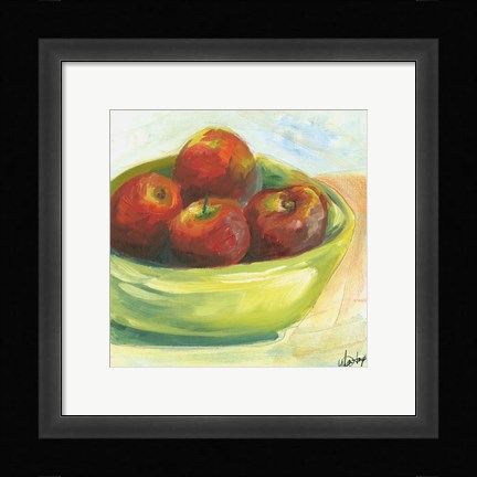 Framed Bowl of Fruit III Print