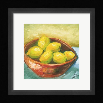Framed Bowl of Fruit IV Print