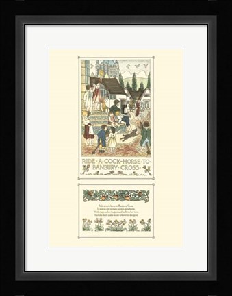 Framed Ride a Cock Horse Print