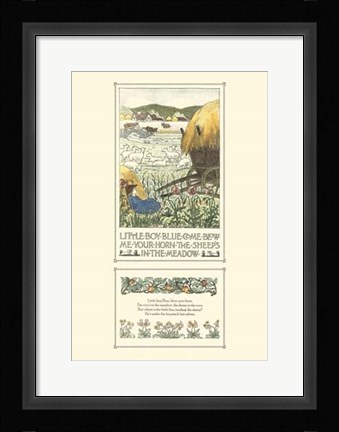 Framed Little Boy Blue Print