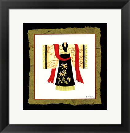 Framed Kimono I Print