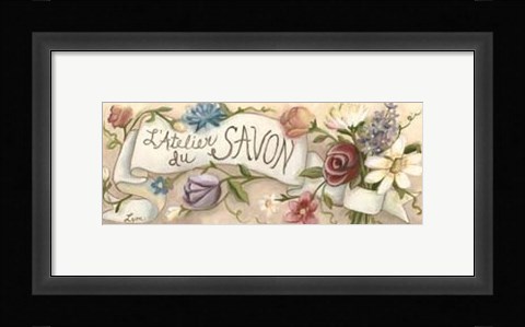 Framed L'Atelier du Savon Print