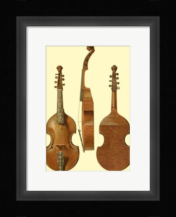 Framed Antique Violas II Print