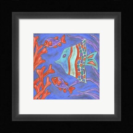 Framed Pop Fish III Print