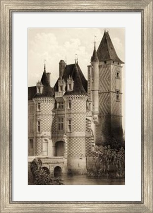 Framed Sepia Chateaux VII Print
