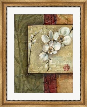 Framed Asian Orchids I Print