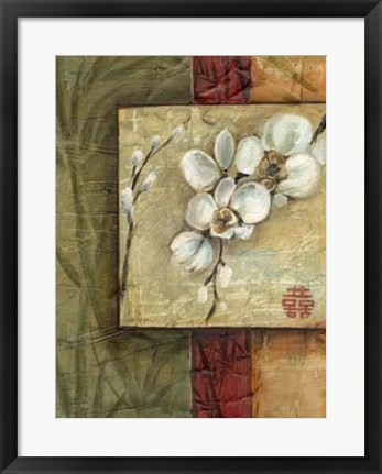 Framed Asian Orchids I Print