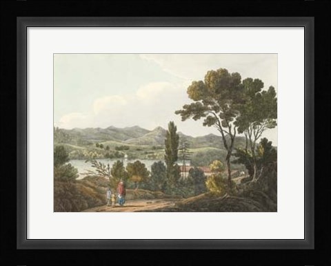 Framed English Countryside I Print