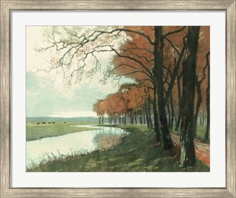 Framed Autumn Landscape II Print