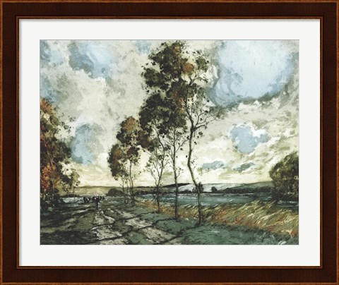 Framed Autumn Landscape IV Print
