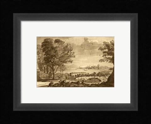 Framed Pastoral Landscape V Print