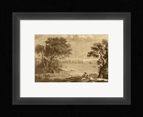 Framed Pastoral Landscape VI Print