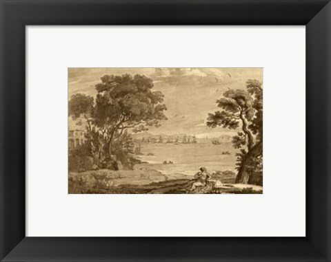 Framed Pastoral Landscape VI Print