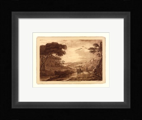 Framed Pastoral Landscape VII Print