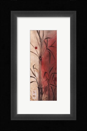 Framed Bamboo Design I Print