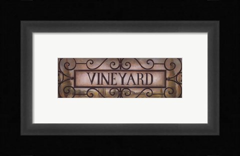 Framed Vineyard Print