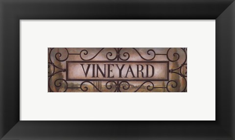 Framed Vineyard Print
