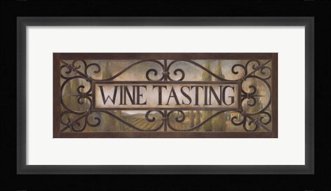 Framed Wine Tasting Print