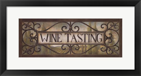 Framed Wine Tasting Print