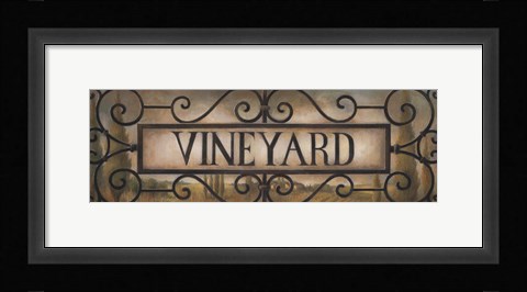 Framed Vineyard Print