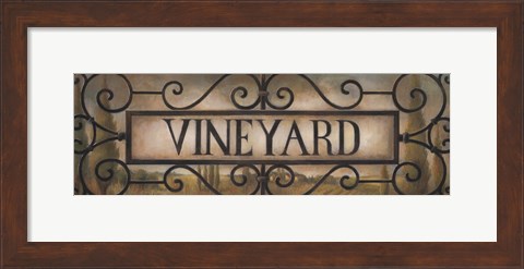 Framed Vineyard Print