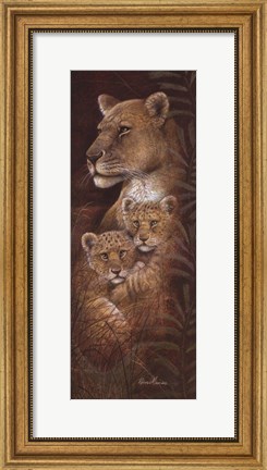 Framed Serengeti Twins Print