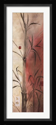 Framed Bamboo Design I Print