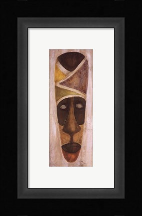 Framed Tikar Mask Print