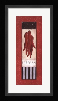 Framed Peppers Print